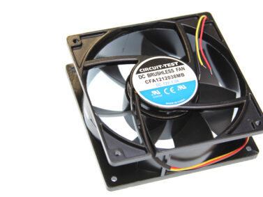 Fan 120x38mm, 12VDC - Pl Fan / Mtl Frame, Ball Bearing