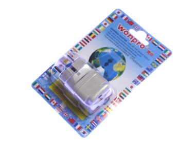 AC Plug Travel Adapter, 3 Conductor - For use in Europe