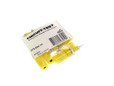 Heavy Duty Binding Post Plastic, Yellow, Pkg/10