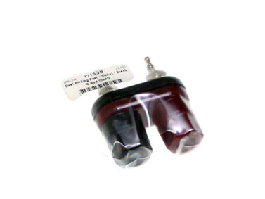 Dual Binding Post - Nickel / Black & Red (Dual)