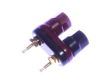 Dual Binding Post - Gold wi Red/Blk