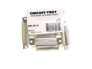 DB25 D-Sub Female - 25 Pin Solder, Pkg/10