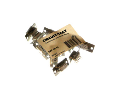 DB9 D-Sub Female - 9 Pin Solder, 10/pk