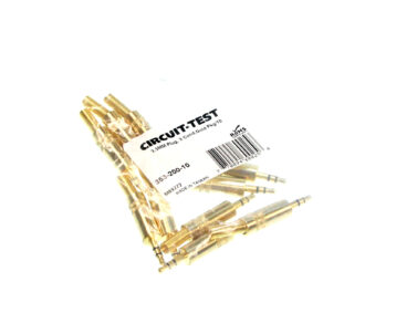 3.5mm Stereo Plug - Gold Plated w/ strain relief, Pkg/10