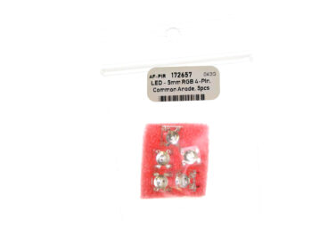 LED - 5mm RGB 4-Pin, Common Anode, 5pcs