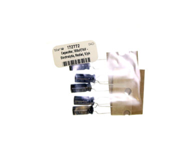 Capacitor, 100uF/16V - Electrolytic, Radial, 5/pk