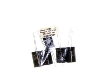Capacitor, 2200uF/16V - 20%, Radial, 5/pk