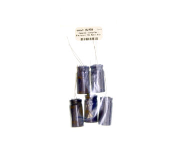 Capacitor, 3300uF/16V - Electrolytic, 20%, Radial, 5/pk