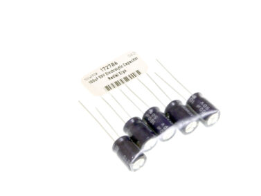 Capacitor, 100uF/50V - Electrolytic, 5/pk
