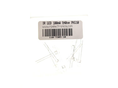 LED IR (940nm), 5mm - 10/pk