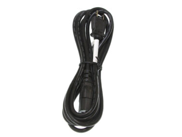 3 Conductor - NEMA5-15P to IEC320-C13 socket, 18/3 SVT Black, 10ft