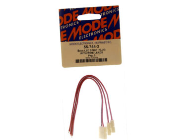 8mm Snap-on LED Strip Connector with 6" leads.