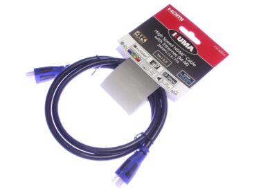 High Speed HDMI 4K Cable with Ethernet M-M, FT4, 28AWG, 1m - Hanger Card
