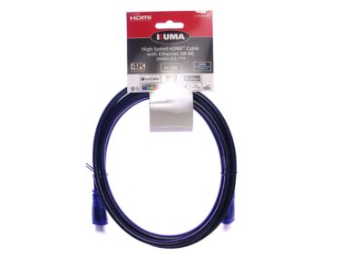 High Speed HDMI 4K Cable with Ethernet M-M, FT4, 28AWG, 2m - Hanger Card