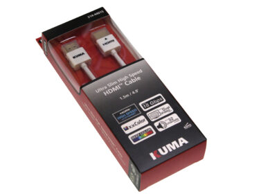 High Speed HDMI 4K Ultra Thin Cable with Ethernet M-M, 1.5m