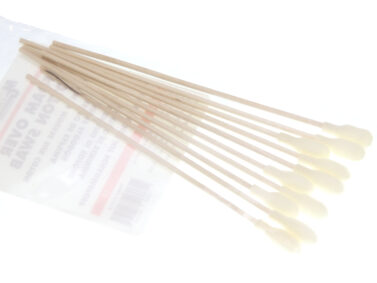 Foam Over Cotton Swab - Single Head, 10/pk