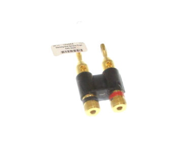 Stacking Dual Banana Plugs - Gold, Black
