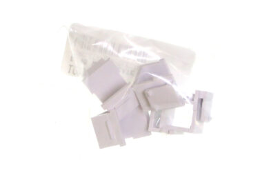 RJ45 Wall Plate Cutout, White, Pkg/5