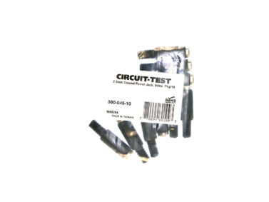 Coaxial 2.5 x 5.5mm Inline Jack, Pkg/10