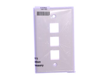 RJ45 Wall Plate - 3 Port, White