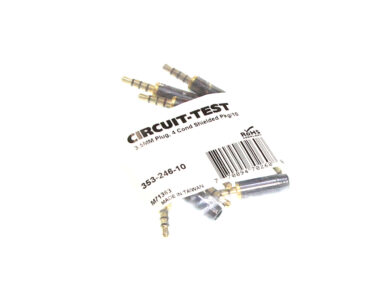 3.5mm 4 Conductor Plug - Shielded, 10/pk