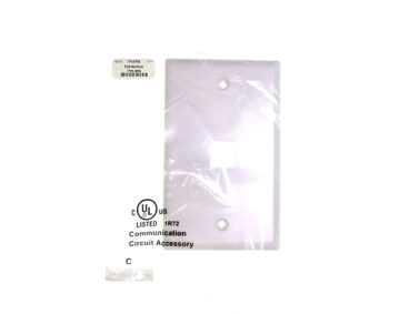 RJ45 Wall Plate - 1 Port, White
