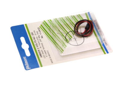 LED Snap-In Panel Lamp - 2V Amber, 1/4"