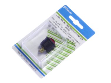 Switch, SPST, 110VAC Illum. - RED, 10A/125VAC
