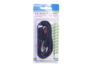 3.5mm Stereo to 2 RCA Splitter