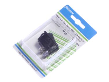 Switch, Rocker, Illum., DPST - 120VAC RED, 20A/125VAC
