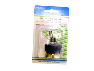 Switch, Toggle, Hvy Duty - DPST - 20A/125VAC