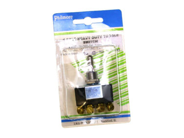 Switch, Bat, Hvy Dty, 4PDT - 5A/125VAC, on-off-on