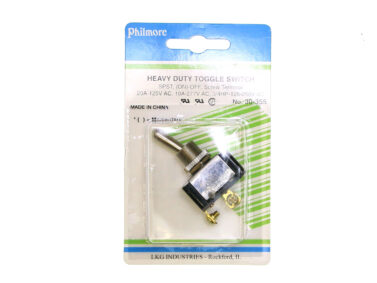 Switch, Bat, SPST - 20A/125VAC, (on)-off