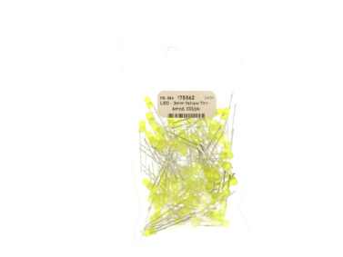 LED - 3mm Yellow Tint - 6mcd, 100/pk