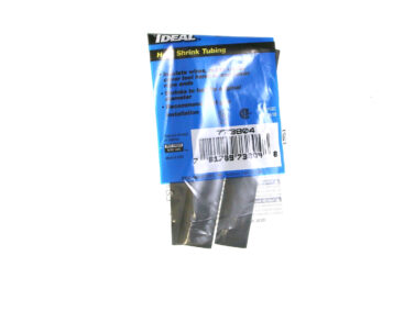 Heat Shrink, 3/8", Black - 2:1, 4', 3/pk