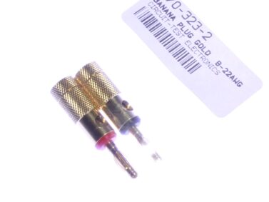 Banana Plug, Gold Plated - 8-22AWG