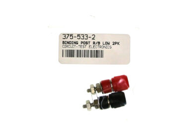 Binding Posts, Nickel, Red/Blk - Low Prof., 2/pk