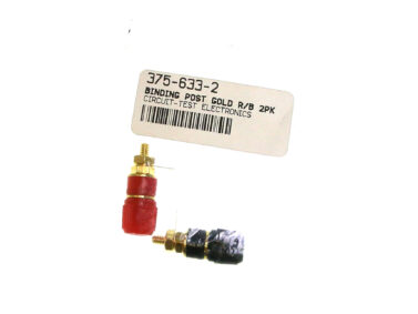 Binding Posts, Gold Plate - Red/Black, 2/pk