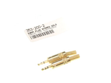 3.5mm Stero Plug - Gold, 2pcs