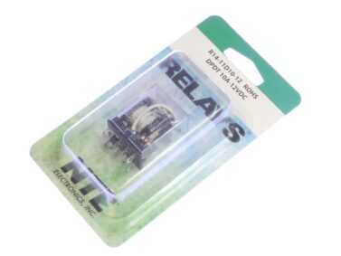 Relay, 12VDC, DPDT - 15A/30VDC 10A/240VAC, Plugs
