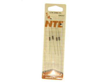 4.7K, 1/4W Resistor - 4/pk