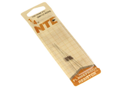 120 OHM, 1/4W Resistor - 4/pk