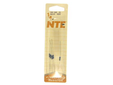 240 OHM, 1/4W Resistor - 4/pk