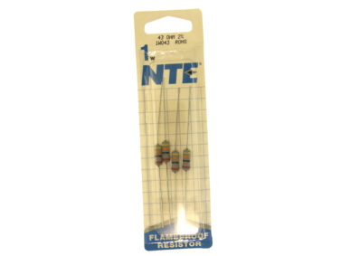 43 OHM, 1W Resistor- 4/pk