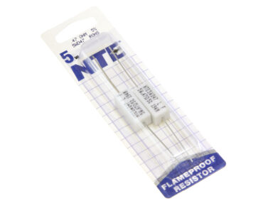 0.47 OHM, 5W Cermet Wirewound Resistor- 2/pk