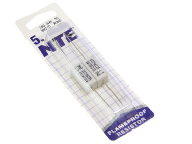 150 OHM, 5W Cermet Wirewound Resistor - 2/pk