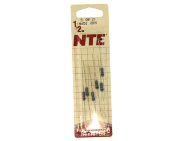 51 OHM, 1/2W Resistor- 6/pk