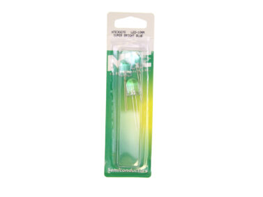 LED, Blue - 10mm Clear, 2/pk