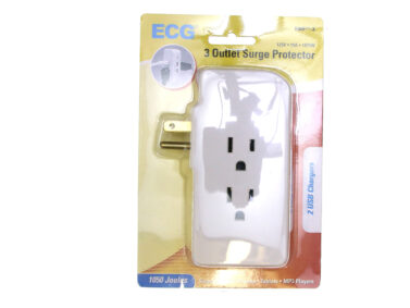 Surge Surpressor, 3 outlet, 2USB