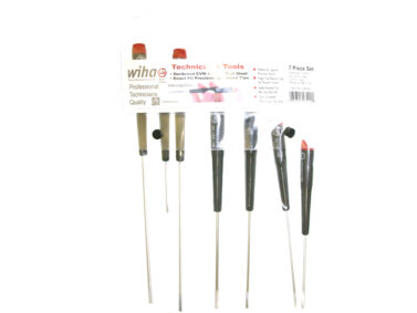 Screwdriver Set, Precision 7 pc Slot/Phil